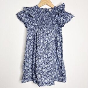 Okie Dokie Blue Floral Ruffle Dress Size 5T NWOT